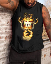 Plus Size Men's Print Tank Top