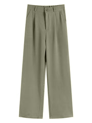 Men's Plus Size Solid Color Casual Trousers