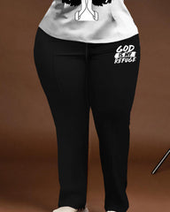 Women's Plus Size Afro Girl Bless Hoodie Set