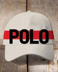 Simple POLO Red Stripe Outdoor Baseball Cap