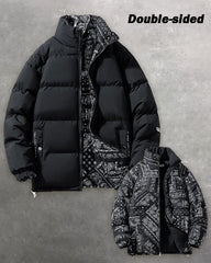 Big & Tall Men's Double-sided Cotton-padded Jacket Camouflage Winter Coat For Men And Women New Thickened Cotton-padded Jacket Korean Fashion Cotton-padded Jacket Cross-border S-4XL