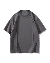 L-9XL Solid Color Heavy Cotton Round Neck Short-sleeved T-shirt