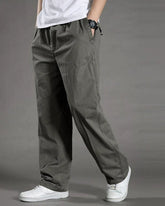 Big & Tall Men's Thin Cotton Straight Elastic Waist Overalls M-6XL