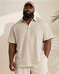 M-5XL Summer Thin Old Money Style Short-sleeved Polo Shirt