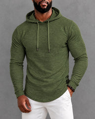 Big & Tall Men's Slim Fit Long Sleeve Hooded T Shirt