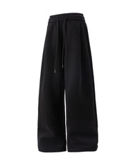 Big & Tall Men's Elastic-waist Thickened Loose-fit Straight-leg Sweatpants