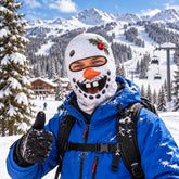 Fun Cartoon Snowman Face Mask