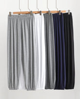 2XL-6XL Summer Modal Thin Plus Size Sports Home Trousers