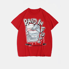 Plus Size Red Paid In Full T-Shirt