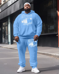 Men's Big and Tall Dice Stars lucky Club Hoodie Two-Piece Set