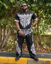 Big Shot. Revenge Printed Suit Short Sleeve Trousers 2