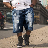 Men's Hole Feature Fashion Trendy Street Shooting Jeans