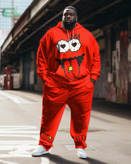 Men's Big & Tall Fun Cartoon Lollipop Hoodie Set of Two