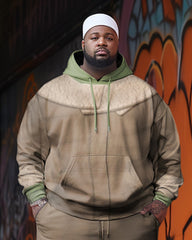 Funny Sloth Men's Plus Size Cosplay Hoodie Two-Piece Set