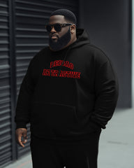 Giant Ghost-Front Print Oversized Cotton Hoodie