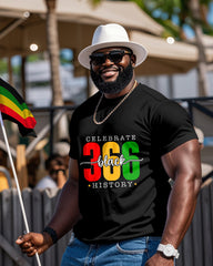 Men's Plus Size Celebrate Black History Month Short Sleeve T-Shirt
