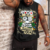 Men's Skull Print Tank Top