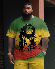 Men's Big and Tall Bob Marley Two-piece Set|Biggmans