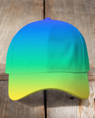 Simple Green Theme Gradient Baseball Cap
