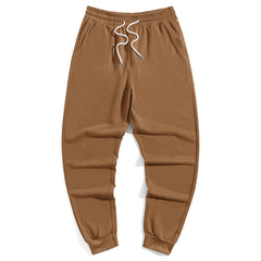 Men's Plus Size Solid Color Drawstring Waist Sweatpants