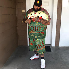 Plus Size Men's Green Poker Set