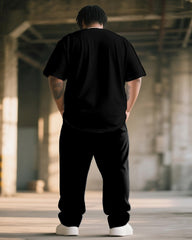 Big & Tall Men's Cosplay Pax Spider Print T-Shirt Trousers Suit