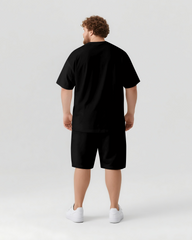 WHY NOT Slogan T-shirt & Shorts Set