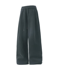 Big & Tall Men's Elastic-waist Thickened Loose-fit Straight-leg Sweatpants