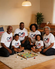 1776-2026 USA 250th Anniversary Flag Print Family Short Sleeve T-Shirt