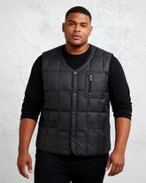 Big & Tall Men's Thickened Down Silk Vest M-3XL