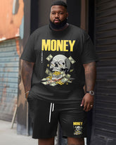 Street Casual Skull Letter Print Large Men's Suit