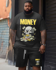 Street Casual Skull Letter Print Large Men's Suit