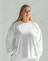 Women's Solid Color Long Sleeve T-shirt