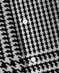 Men's Plus Size Casual Houndstooth Button Down Long Sleeve Shirt