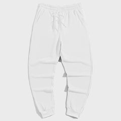 Men's Plus Size Solid Color Drawstring Waist Sweatpants