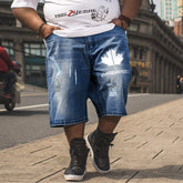 Men's Hole Feature Fashion Trendy Street Shooting Jeans