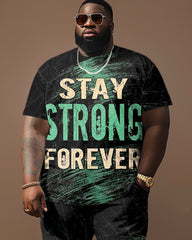 Street Hip Hop Large Letter Print Large Men's Suit