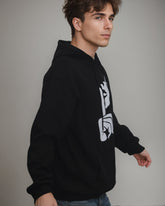 Forbidden Abstract Printed Oversized Cotton Hoodie