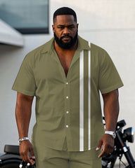 Simple Khaki & White Colorblock