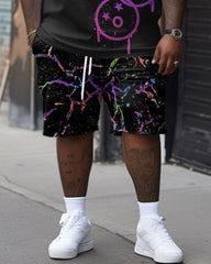 Phantom Smiley Print Large Men's Suit