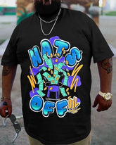 Plus Size Black Hats Off T-Shirt