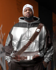 Men's Cosplay  Plus Size Art Abstract Sweater Two-Piece Set