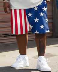 Independence Day Simple Flag Print Large Men's Set