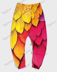 Men's Stylish Print Plus Size Hoodie Suit