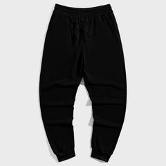 Men's Plus Size Solid Color Drawstring Waist Sweatpants