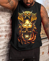 Plus Size Men's Print Tank Top