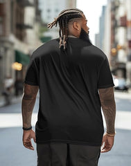Men's Big and Tall Shirts Crew Neck Short Sleeve Plain Plus Size Large Tee T-Shirt Top