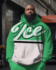 Big & Tall Men's Green ICE Hoodie Two-Piece Set