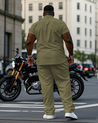 Simple Khaki & White Colorblock