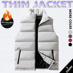 KZZ Mens Vest Jacket Warm Sleeveless Jackets